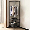 Угловая вешалка для одежды RIAS Corner Coat Rack 180х45х45см Black (3_04420)