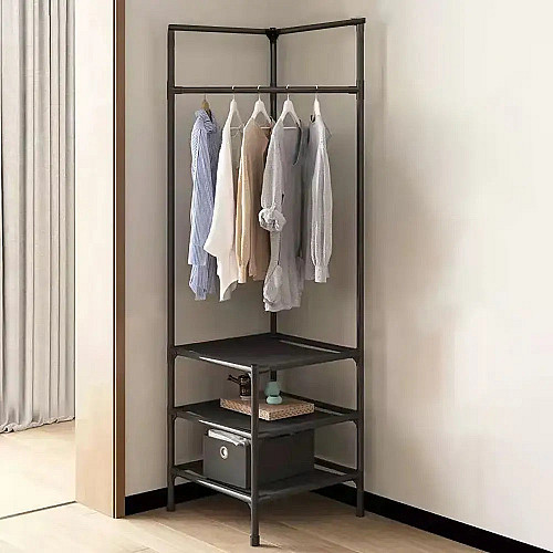 Угловая вешалка для одежды RIAS Corner Coat Rack 180х45х45см Black (3_04420)