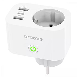 Розумна Wi-Fi розетка Proove Rapid Smart Socket PD-02 EU 1AC біла