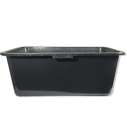 Миска 60 л прямокутна «Plastic's Craft» Чорна