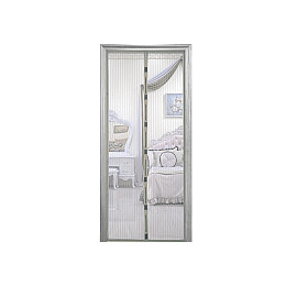 Дверна антимоскітна шторка - сітка на магнітах Magnetic Mesh 210х120 см Сіра 428-42728856