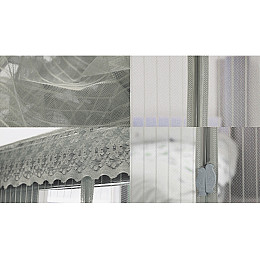 Дверная антимоскитная шторка - сетка на магнитах Magnetic Mesh 210х120 см Серая 428-42728856