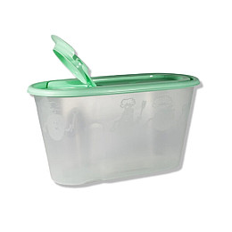 Емкість для сипучих продуктів 0,8 л «Plastic's Craft» Прозорий зелений
