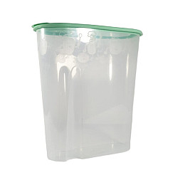 Емність для сипучих продуктів 1,8 л «Plastic's Craft» М'ята/прозоро-білий