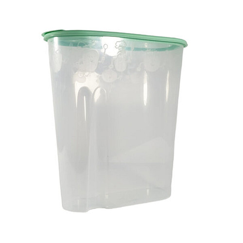 Емність для сипучих продуктів 1,8 л «Plastic's Craft» М'ята/прозоро-білий