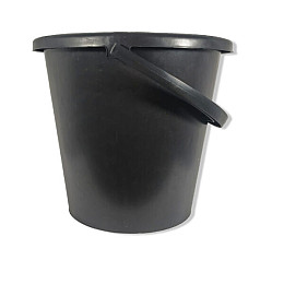 Ведро 12 л п/е господарське "Plastic's Craft" Чорне