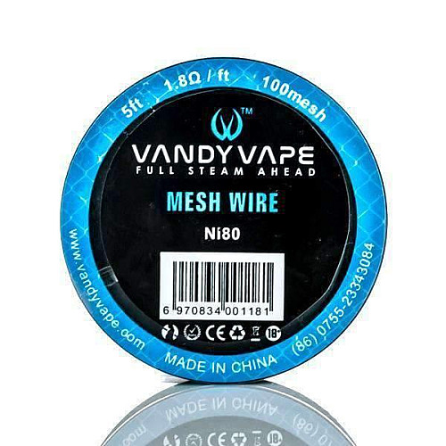 Катушка сетки Vandy Vape Mesh Wire DIY Ni80 100 mesh (bs036-hbr)