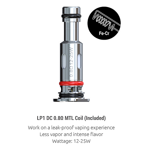 Сменний випарник Smok LP1 Coil DC MTL - 0.8 Ом (co0339-hbr)