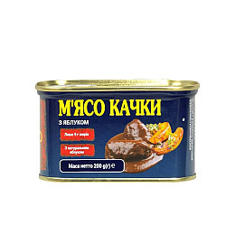 Мясо утки Zdorovo PowerBanka с яблоком ж/б 200г (POB-PBKACH)