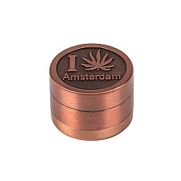 Гріндер для подрібнення тютюну ASHTRAY HL-246 I Конопля Amsterdam Bronze (10932-hbr)