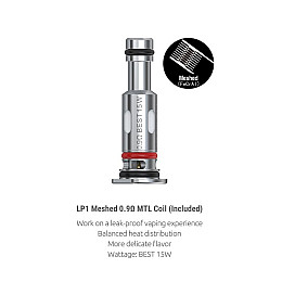 Змінний випарник для вейпа Smok LP1 Coil Mesh MTL - 0.9 Ом (10199-hbr)