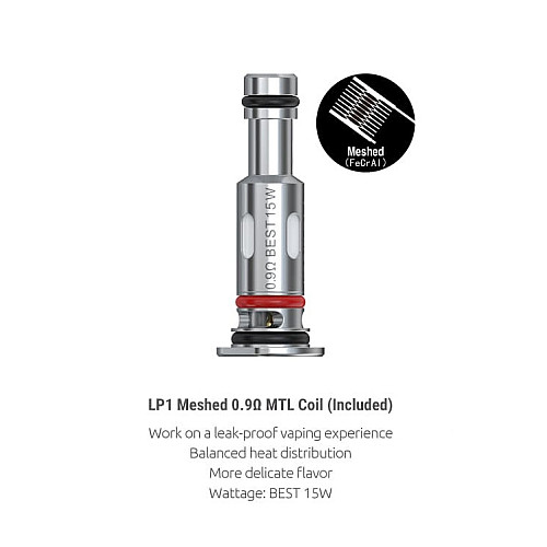 Сменный испаритель для вейпа Smok LP1 Coil Mesh MTL - 0.9 Ом (10199-hbr)