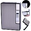 Портсигар на 10 сигарет с зажигалкой FOCUS №HL-150 Gray (10836-hbr)