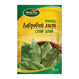Лавровый лист сухой целый Любисток 20 г