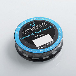 Катушка спиралі Vandyvape Superfine MTL Fused Clapton SS316L Wire Coil 3.05 м 30gA*2 38GA - 2.37 Ом (10420-hbr)