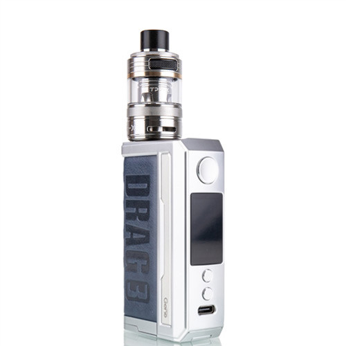 Электронная сигарета VooPoo Drag 3 177W with TPP-X Tank Kit Silver Dream Blue (10233-hbr)