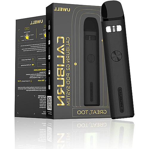 Підсистема солева електронна сигарета Uwell Caliburn G2 Pod Kit 750mAh 2ml Carbon Black (11587-hbr)