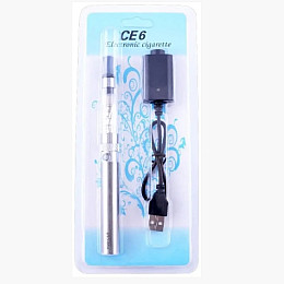 Под-система електронна сигарета ATVS CE-6 650mAh Kit Silver (10027-hbr)