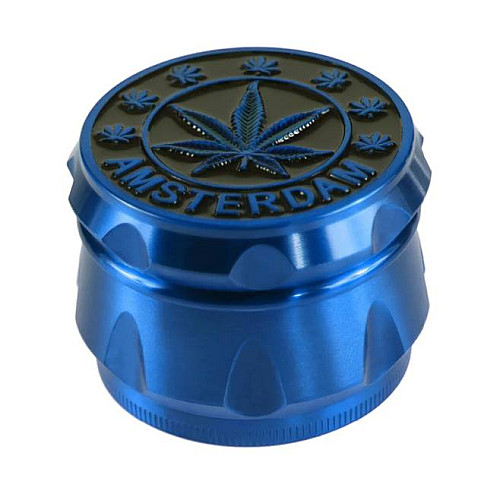 Гріндер для подрібнення тютюну ASHTRAY D&K CANNABIS DK-5083-4 Blue (15711-hbr)