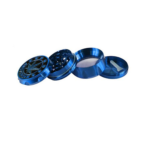 Гріндер для подрібнення тютюну ASHTRAY D&K CANNABIS DK-5083-4 Blue (15711-hbr)
