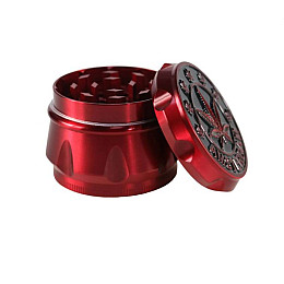 Гриндер для измельчения табака ASHTRAY D&K CANNABIS DK-5083-4 Red (15712-hbr)