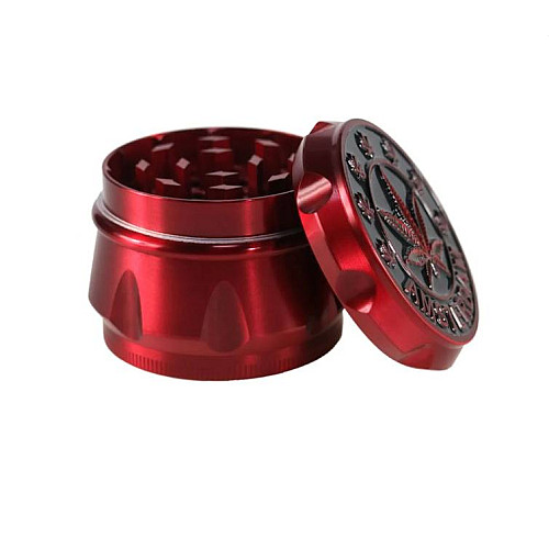 Гриндер для измельчения табака ASHTRAY D&K CANNABIS DK-5083-4 Red (15712-hbr)