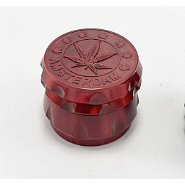 Гріндер для подрібнення тютюну ASHTRAY D&K CANNABIS DK-5083-4 Червоний (15712-hbr)