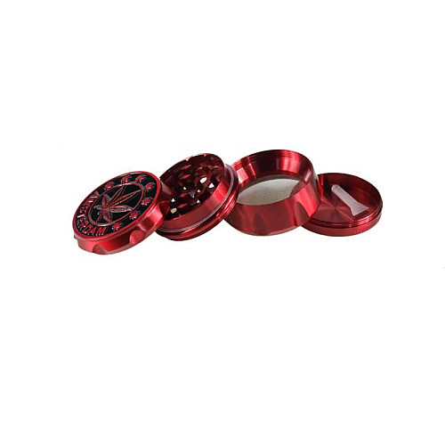 Гриндер для измельчения табака ASHTRAY D&K CANNABIS DK-5083-4 Red (15712-hbr)