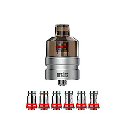 Бак для вейпа на испарителях Uwell Aeglos 26.5 мм 4.5 мл и 6 испарителей Stainless Steel (16661-hbr)