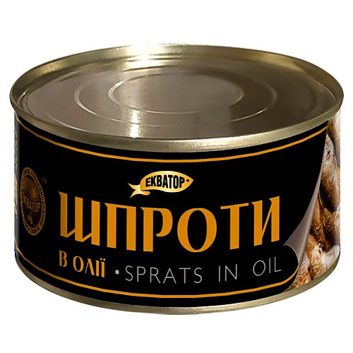 Шпроти в олії Екватор 335 г 4820062448918