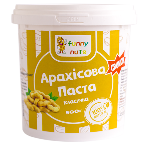 Арахісова паста Funny Nuts Класична 500 г (1313607460)