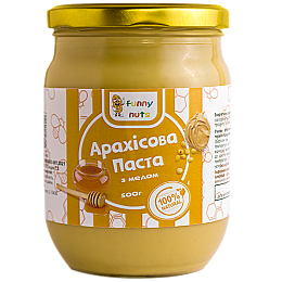 Арахісова паста Funny Nuts з медом 500 г (1314609579)