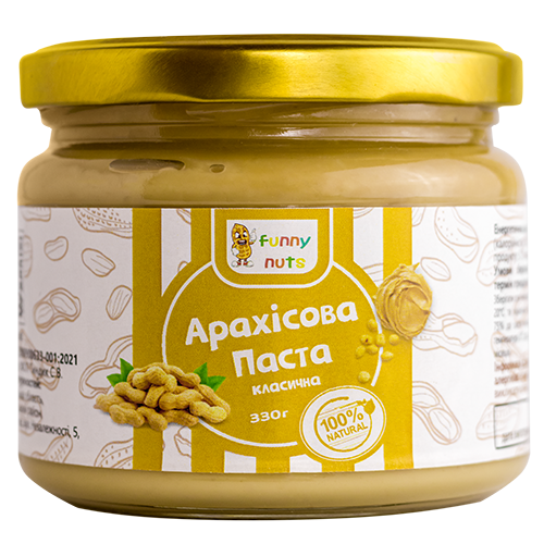 Арахісова паста Funny Nuts Класична 330 г (1314617482)