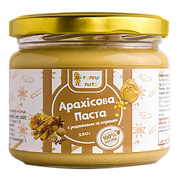 Арахісова паста Funny Nuts з родзинками та корицею 330 г (1316722179)