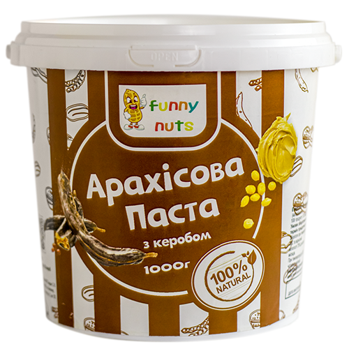 Арахісова паста Funny Nuts з керобом 1000 г (1320090918)