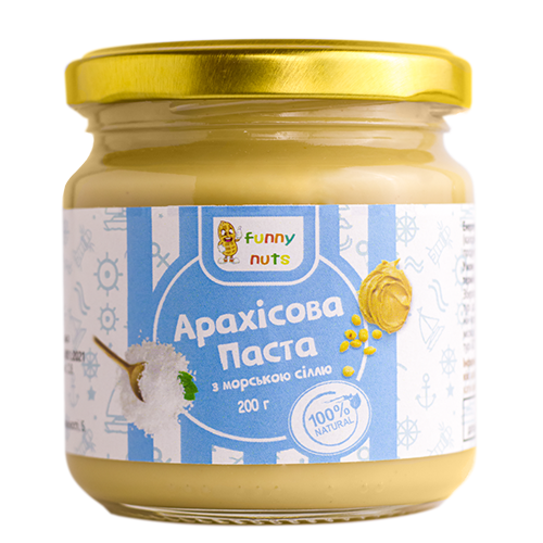 Арахісова паста Funny Nuts з морською сіллю 200 г (1486080435)