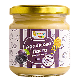 Арахісова паста Funny Nuts з чорносливом 200 г (1486668134)