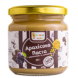 Арахисовая паста Funny Nuts с черносливом и шоколадом 200 г (1486674169)