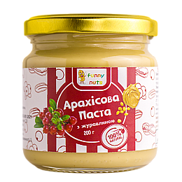 Арахісова паста Funny Nuts з журавлиною 200 г (1487856014)