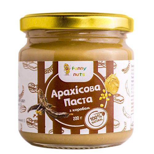 Арахісова паста Funny Nuts з керобом 200 г (1487922009)
