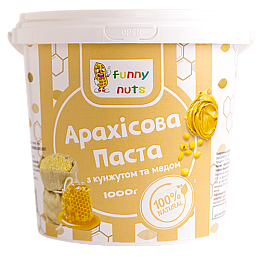 Арахісова паста Funny Nuts з кунжутом і медом 1000 г (1696416208)