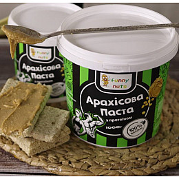 Арахисовая паста Funny Nuts с протеином 1000 г (1726806649)