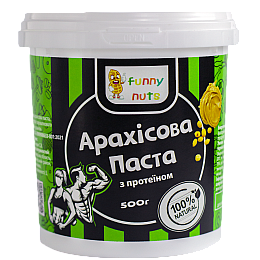 Арахісова паста Funny Nuts з протеїном 500 г (1726812510)