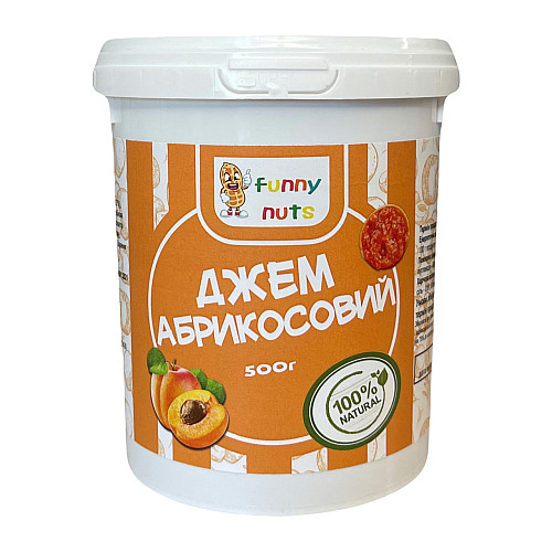 Джем абрикосовий Funny Nuts 500 г (1899428268)
