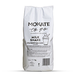 Молочний коктейль Mokate зі смаком полуниці та банана 1 кг