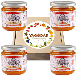 Джемы без сахара YAGODAR Мандарин Апельсин Мускатный орех 4 шт (2176113172)