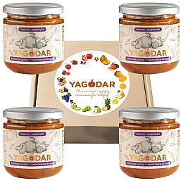 Джемы с низким содержанием сахара YAGODAR Персик и маракуйя 4 шт (2184025791)