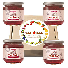 Джемы с низким содержанием сахара YAGODAR Малина с апельсином 4 шт (2184214756)