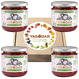 Джемы без сахара YAGODAR Красная смородина с грушей 4 шт (2184329024)