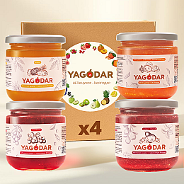 Набор джемов YAGODAR Ассорти вкусов 4 шт (2190247283)